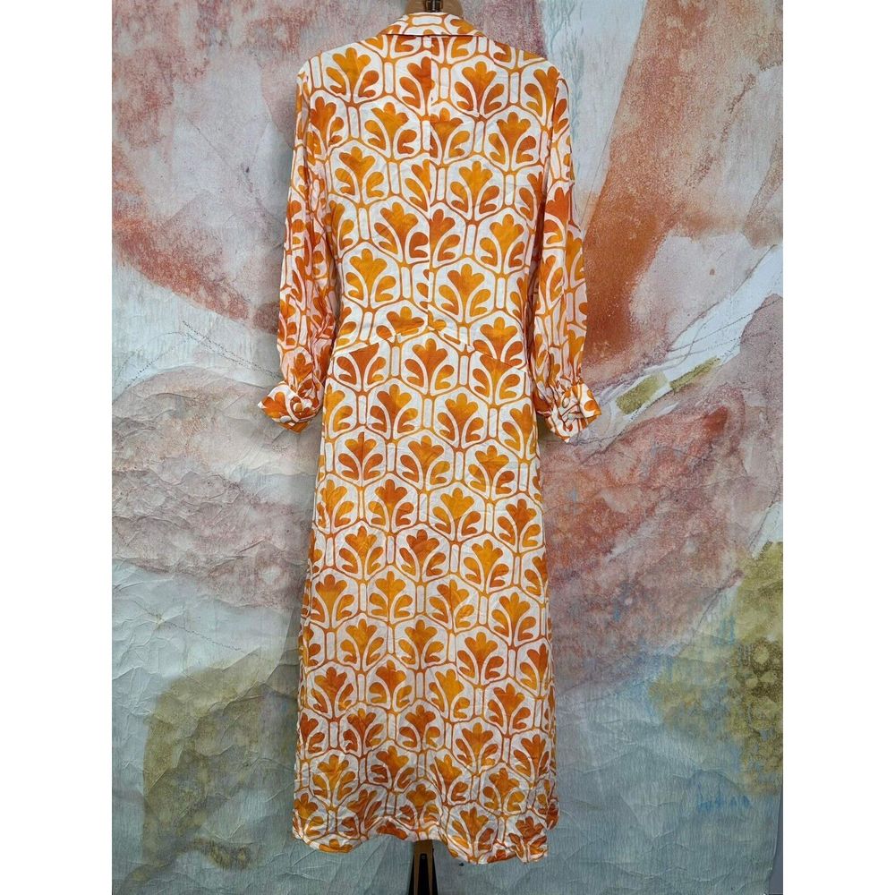 Anthropologie Maeve Printed Wrap Shirt Dress - Picture 10 of 11